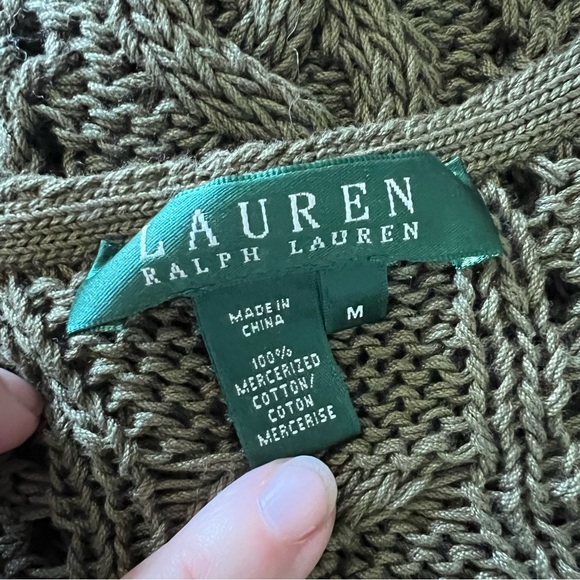 Ralph Lauren Olive Knit Sweater - Picture 3 of 3